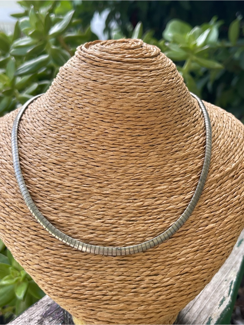 Vintage Milor .925 Sterling Silver Omega Chain Necklace Size 17" 11.91 gr.